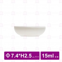 【台灣美耐】JWT52陶面圓型沾醬碟 米 (24入/盒)