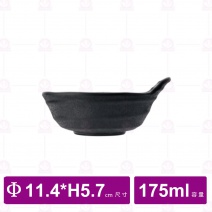 【台灣美耐】JWT55 陶面天水碗  黑 (24入/盒)