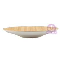 【台灣美耐】BA71008竹器波紋圓盤 (10入/盒)