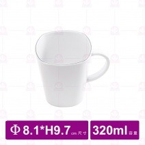 【台灣美耐】42129L京饌 方型馬克杯 (12入/盒)