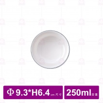 【台灣美耐】B521京饌  寬口螺紋碗9.3x6.4cm(20入/盒)