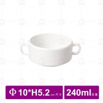 【台灣美耐】D103京饌  雙耳碗10x5.2cm(6入/盒)