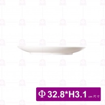 【台灣美耐】D1113L京饌日式圓盤30.5x3.3cm(10入/盒)