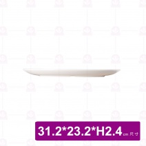 【台灣美耐】D2212L京饌腰形果盤28x20x2.3cm(10入/盒)