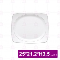 【台灣美耐】D3225L京饌  長方內圓盤 (10入/盒)