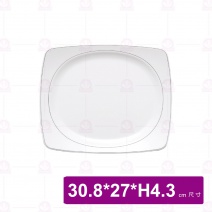 【台灣美耐】D3231L京饌長方內圓盤  (接單生產)