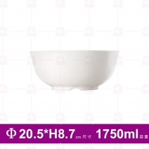 【台灣美耐】KD509L京饌 湯碗20.5xH8.7cm(10入/盒)
