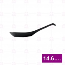【台灣美耐】8206日式陶面湯匙 黑 14.6cm(48入/盒)