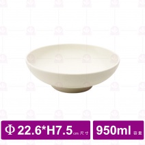 【台灣美耐】A1109 陶面麵碗 米    (3入/盒)