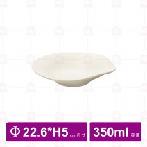 【台灣美耐】A1205 陶面湯碗 黑  12.5x6cm(6入/盒)