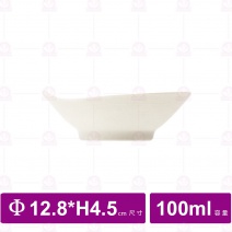 【台灣美耐】A1406 陶面斜口碗 黑   16x10cm(6入/盒)