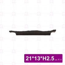 【台灣美耐】A5407 陶面燒物盤黑 21x13x2.5cm(6入/盒)