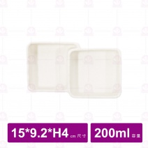 【台灣美耐】A70 陶面雙格盤 米   15x9.2x4cm(6入/盒)