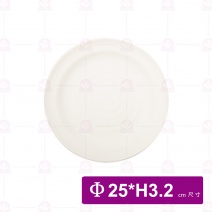 【台灣美耐】A7810 陶面螺旋圓盤米25x3.2cm(6入/盒)