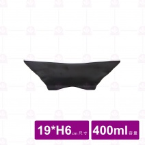【台灣美耐】K53007 四方盤 桃山 內白外黑 (6入/盒)