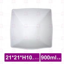 【台灣美耐】K53008 四方碗桃山內白外黑 (3入/盒)