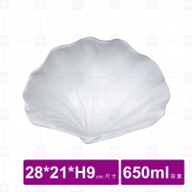 【台灣美耐】K6711 貝殼碗桃山內白外黑 (5入/盒)