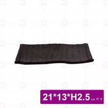 【台灣美耐】A5005 陶面造型四方盤白(12入/盒)
