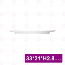 【台灣美耐】A5413陶面燒物盤白 33x21x2.8cm(5入/盒)