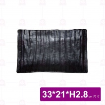 【台灣美耐】A5413陶面燒物盤黑 33x21x2.8cm(5入/盒)