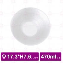 【台灣美耐】JW-1006  陶面日式拉麵碗 白 (12入/盒)