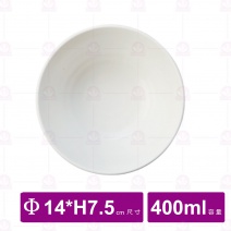 【台灣美耐】JW1106陶面螺旋深井碗  白  (6入/盒)