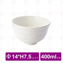 【台灣美耐】JW1106陶面螺旋深井碗  白  (6入/盒)