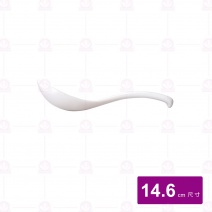 【台灣美耐】C-9京饌 後勾湯匙(亮面)白 (50入/盒)