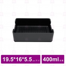 【台灣美耐】JW4086 陶面肉盤 黑 (6入/盒)