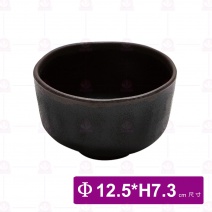 【台灣美耐】F-45懷石 日式湯碗咖啡黑 (8入/盒)