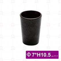 【台灣美耐】F2204懷石 日式波紋高杯咖啡黑(12入/盒)