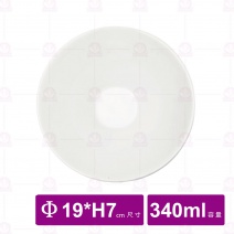 【台灣美耐】K4607 造型圓碗桃山內白外黑  (6入/盒)