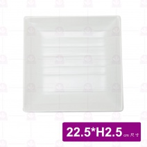 【台灣美耐】K51008 正方線條盤 桃山 (8入/盒)