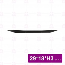 【台灣美耐】K51011 長方線條盤桃山內白外黑(9入/盒)