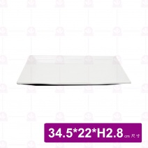 【台灣美耐】K51014 長方線條盤 桃山    (8入/盒)