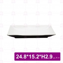【台灣美耐】K52010 長方線條盤 桃山 (10入/盒)