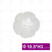 【台灣美耐】K7204花邊造型碟桃山內白外黑 (20入/盒)