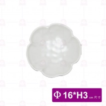 【台灣美耐】K7207花邊造型碟桃山內白外黑 (6入/盒)