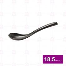 【台灣美耐】8207日式陶面湯匙 黑 18.5cm(48入/盒)