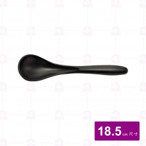 【台灣美耐】8207日式陶面湯匙 黑 18.5cm(48入/盒)
