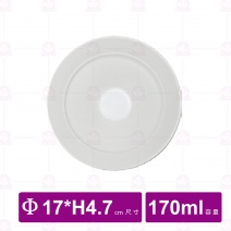 【台灣美耐】K33006 高腳圓深盤桃山內白外黑(8入/盒)