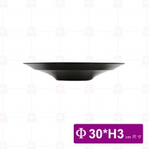 【台灣美耐】K33012高腳圓盤桃山內白外黑(6入/盒)