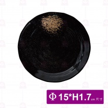 【台灣美耐】WH3019圓盤 金采  15x1.7cm  (12入/盒)