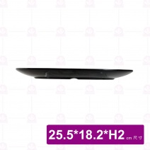【台灣美耐】WH310橢圓盤金采25.5x18.2x2cm(10入/盒)