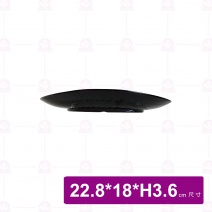 【台灣美耐】WH409 造型橢圓盤 金采  (5入/盒)