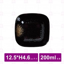 【台灣美耐】WH165 四方碗 金采   (10入/盒)