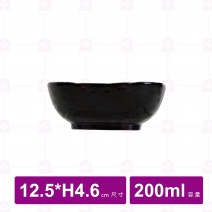 【台灣美耐】WH165 四方碗 金采   (10入/盒)