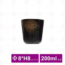 【台灣美耐】WH203 旋形杯 金采  7.5x8cm (20入/盒)