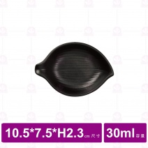 【台灣美耐】A4404 陶面葉型淺碟 (24入/盒)