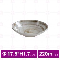 【台灣美耐】S21007釉燒  圓深盤  (6入/盒)